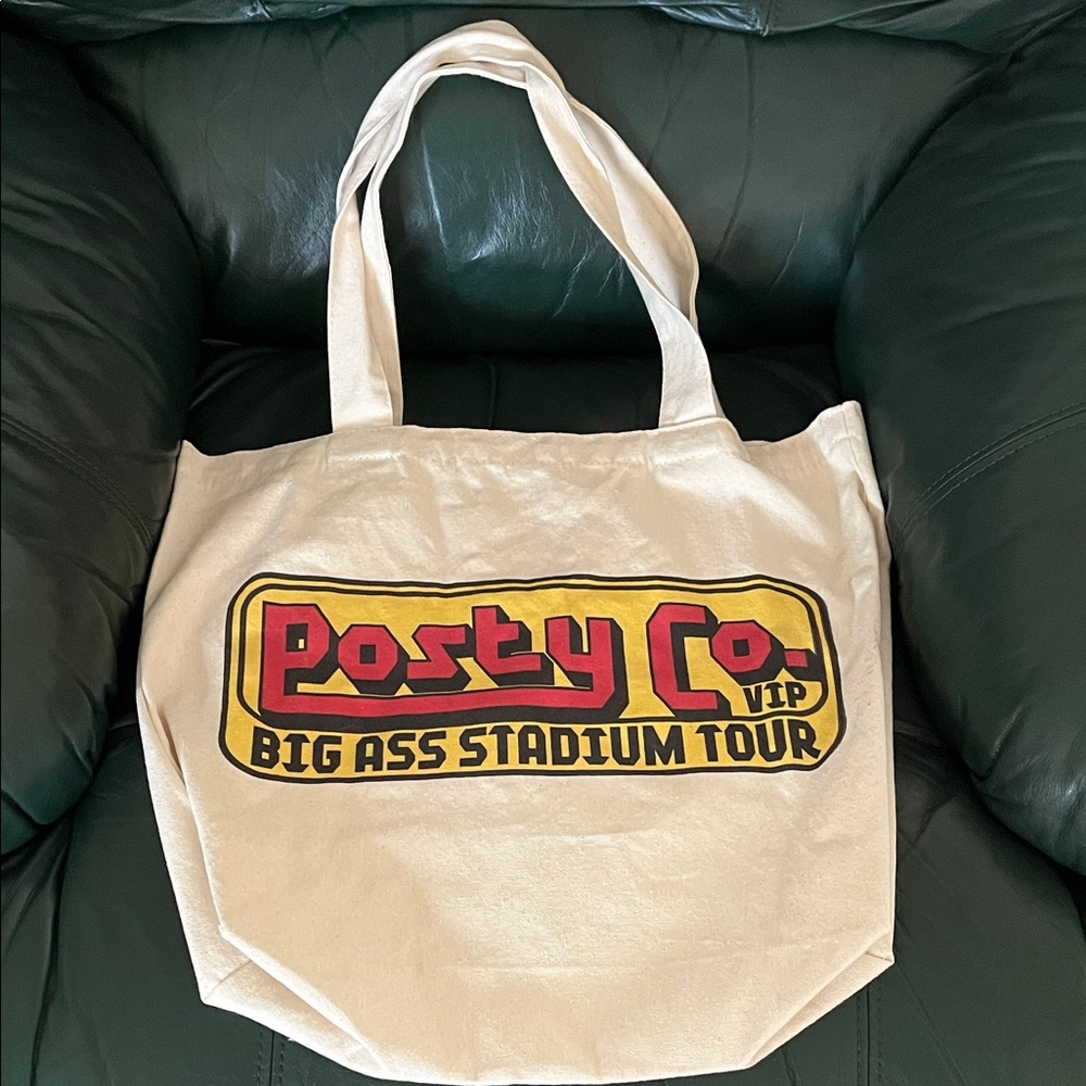 Post Malone Tote Bag from his stadium tour!
